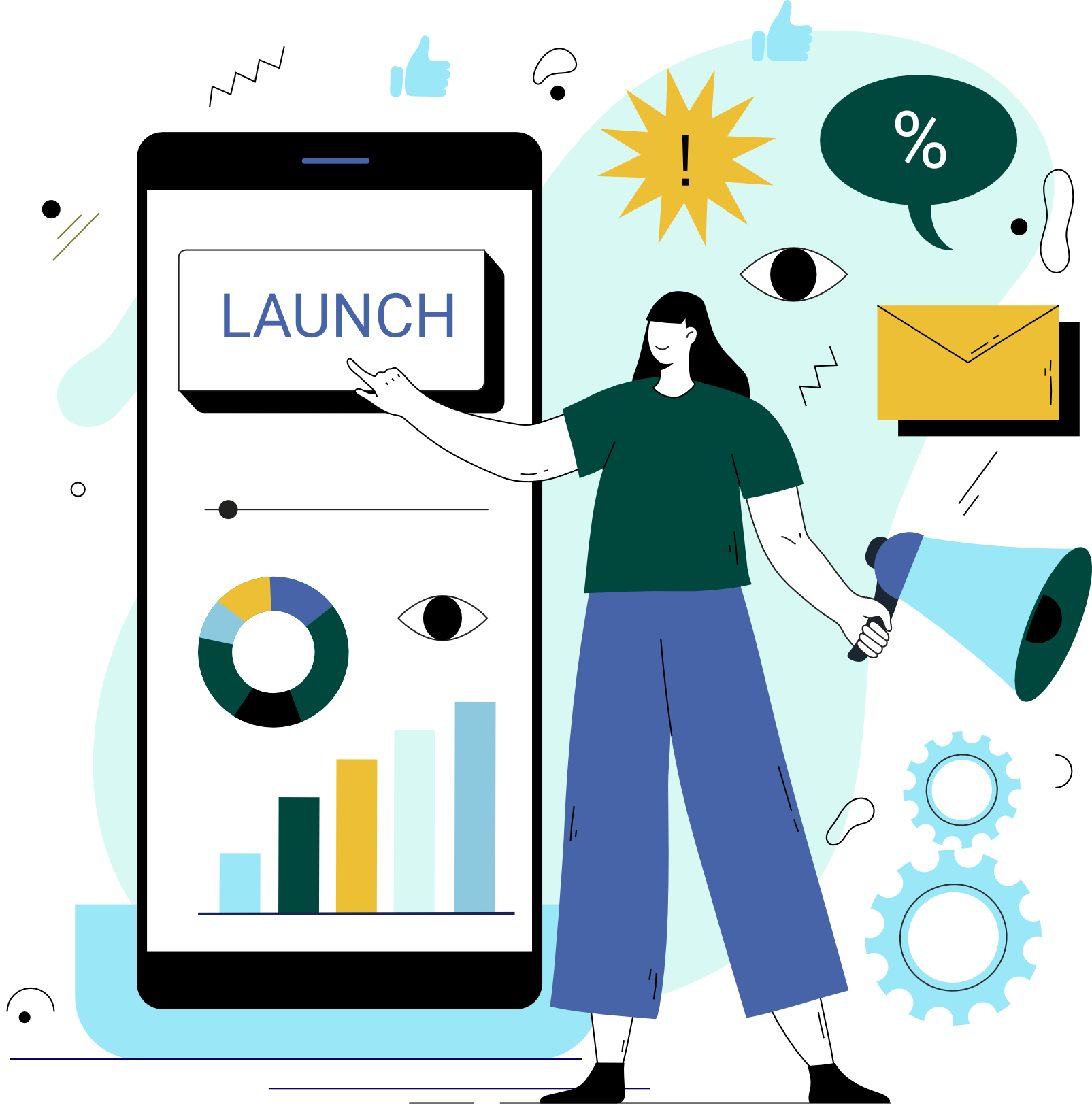 Footer marketing illustration